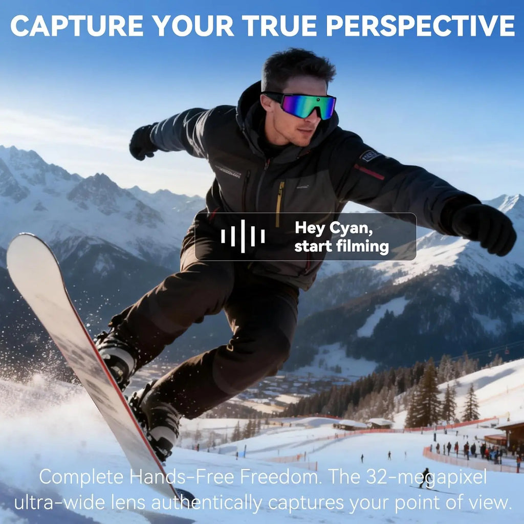 AI Camera Smart Glasses With 8MP HD Video & WiFi
