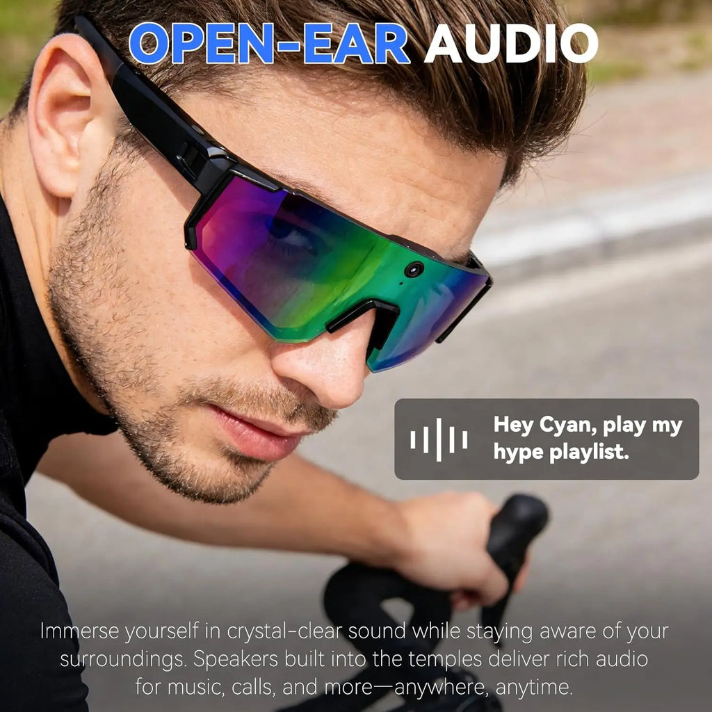 AI Camera Smart Glasses With 8MP HD Video & WiFi