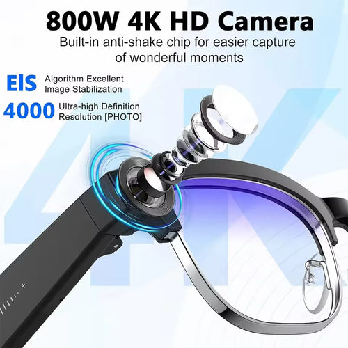 AI Smart Glasses With 4K Camera – Translation & Calls